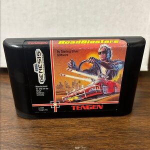 Tengen RoadBlasters Sega Genesis Game Cartridge - Used